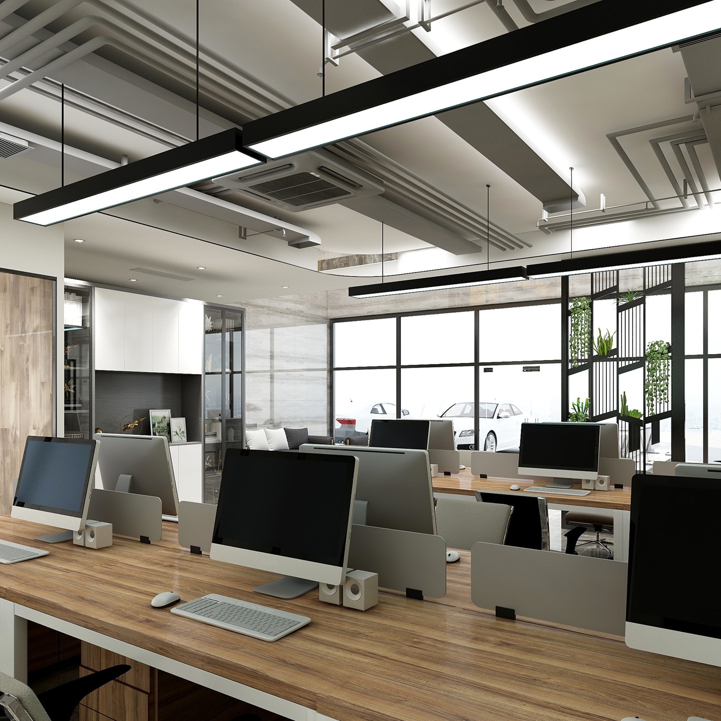 若手が研修を受けている様子